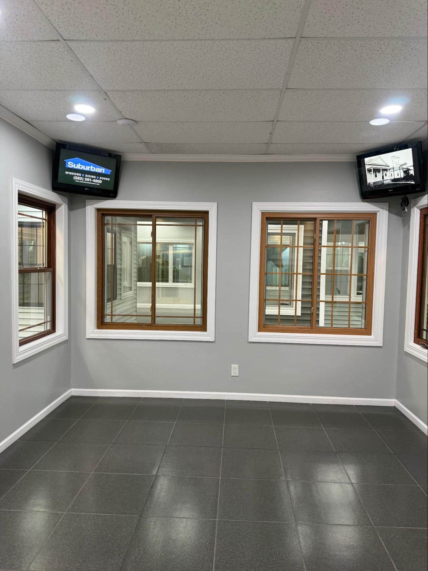 Suburban Wholesale & Supply showroom — product overview