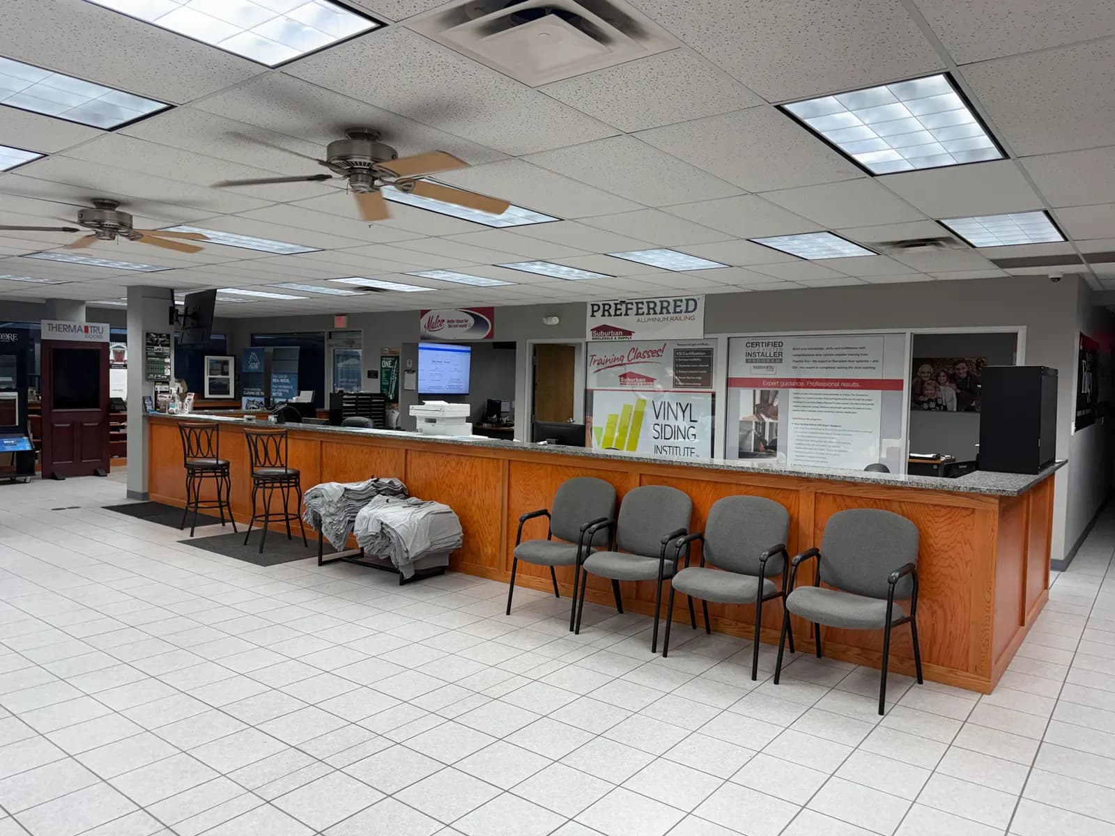 The Suburban Wholesale sales counter