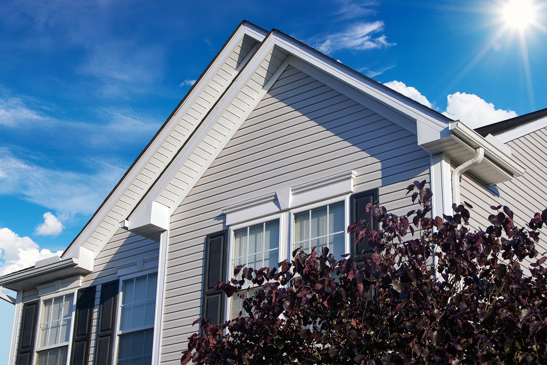 Gentek Soffit and Vertical Siding showcase building by Gentek.