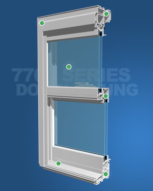 Wincore 7700 Series Double Hung Windows
