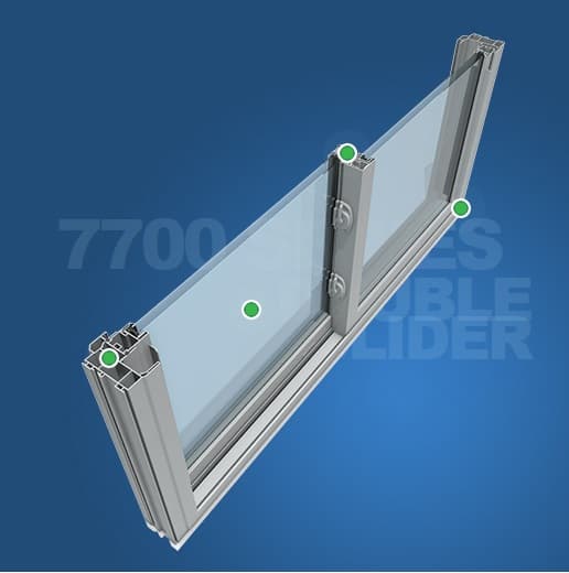 Wincore 7700 Series Sliding Windows
