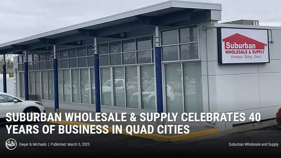 Suburban Wholesale & Supply Celebrates 40 Years of Local Service