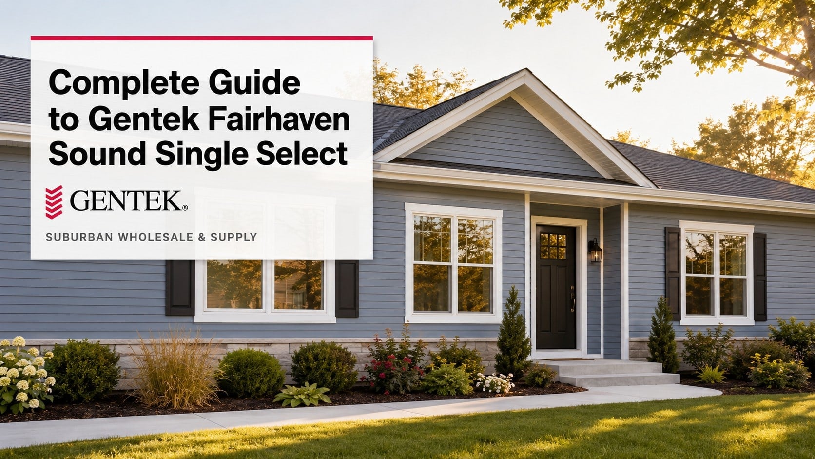 Gentek Fairhaven Sound Single Select brings the handcrafted character of cedar shakes