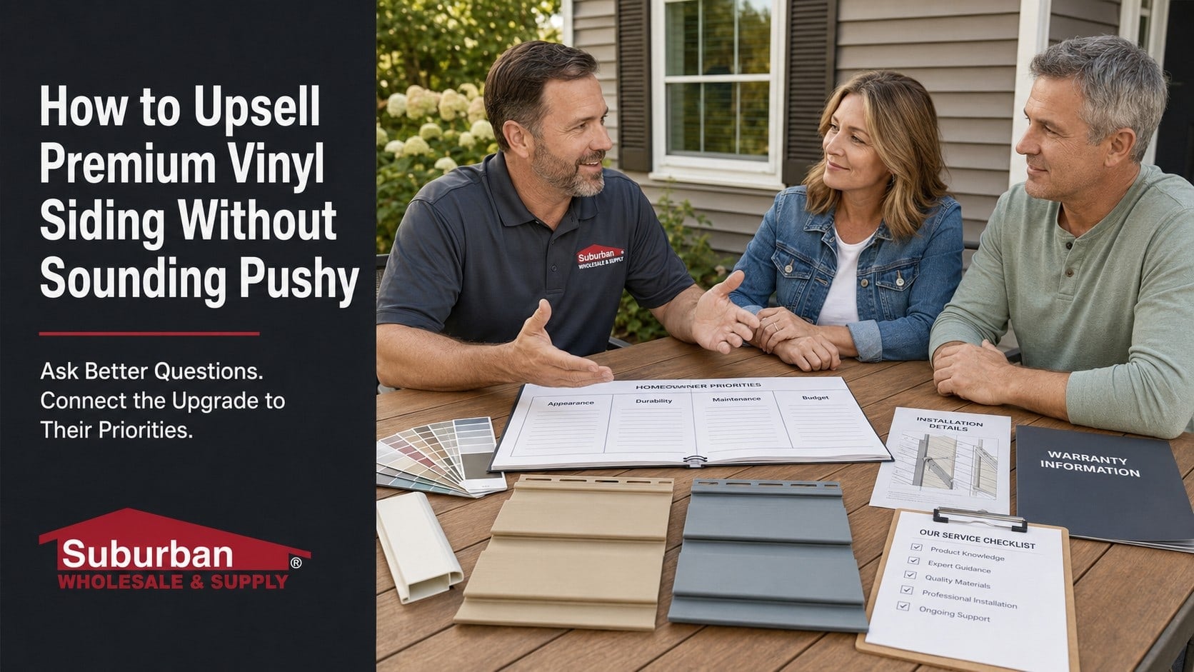 How to Upsell Premium Vinyl Siding Without Sounding Pushy