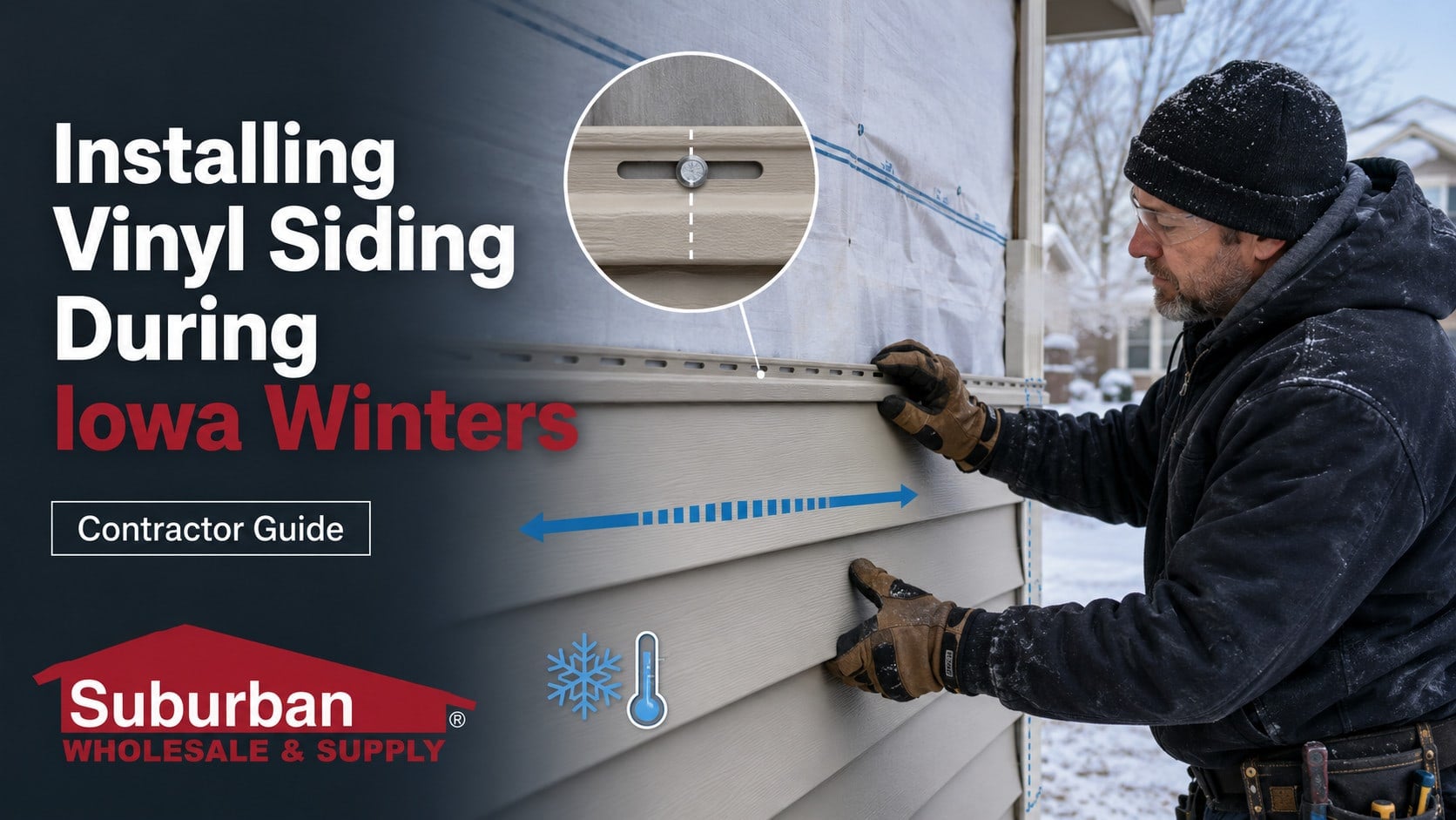 Installing Vinyl Siding During Iowa Winters | Contractor Guide