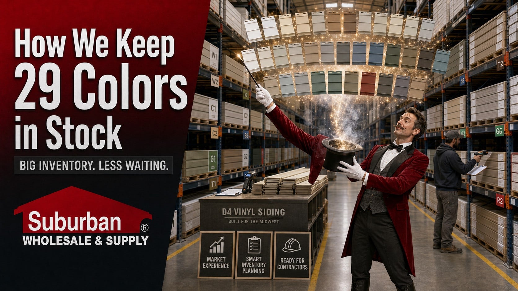 How We Keep 29 Popular Gentek Siding Colors in Stock