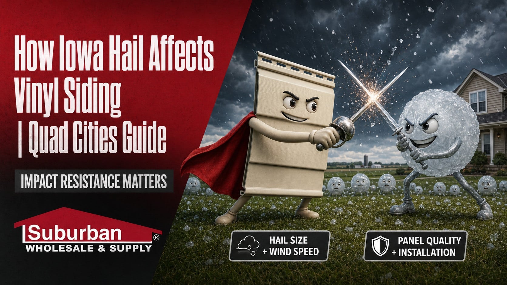 How Iowa Hail Affects Vinyl Siding | Quad Cities Guide
